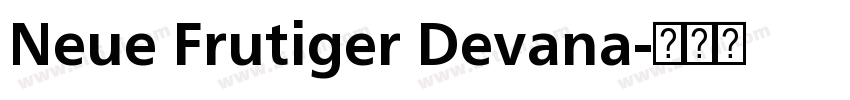 Neue Frutiger Devana字体转换